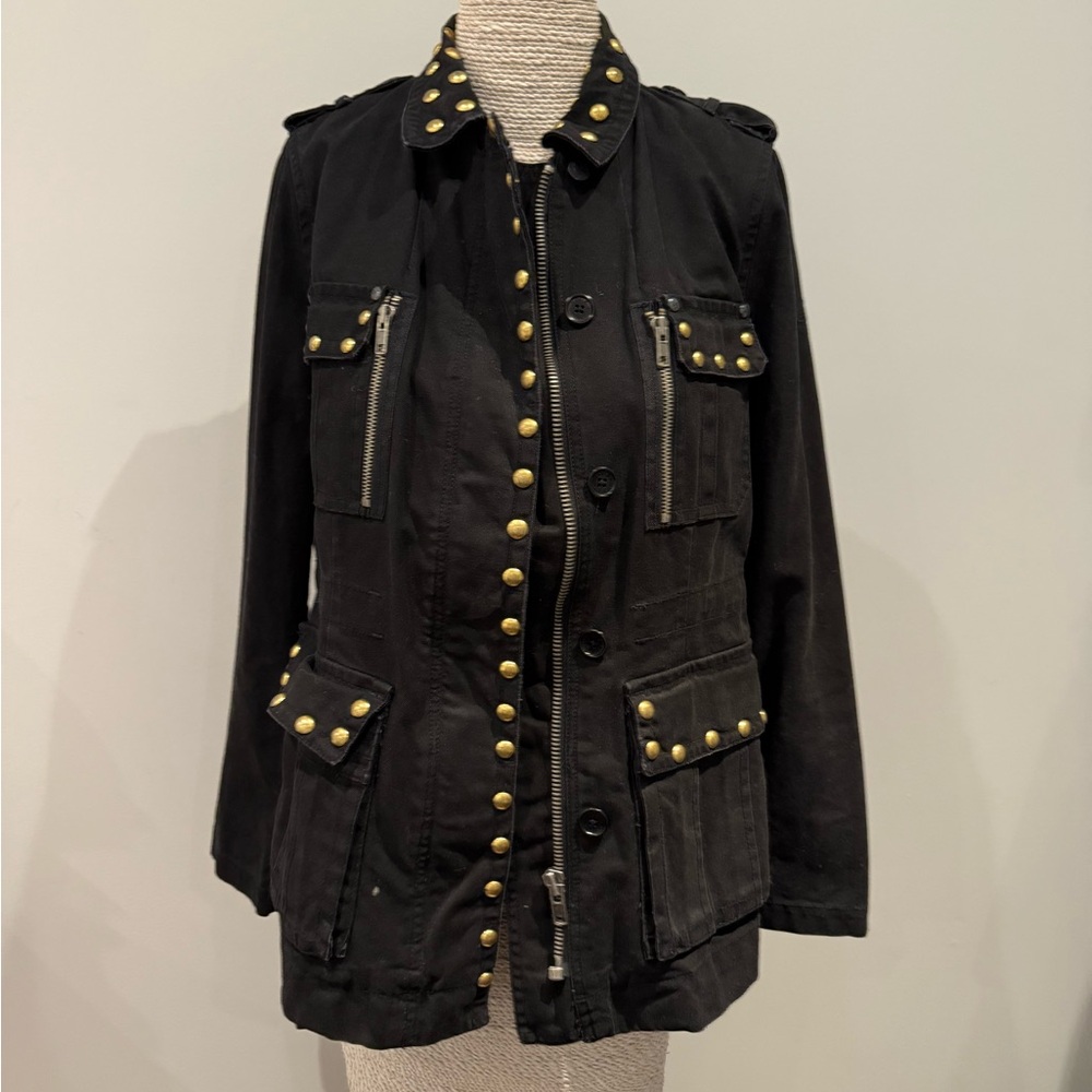 Zadig & Voltaire Black Studded Utility Jacket